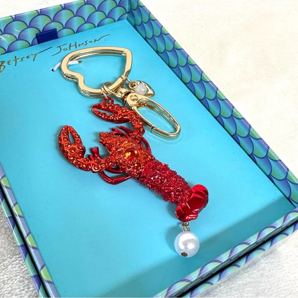 Betsey Johnson Lobster Key Chain / Bag Charm